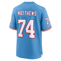 Bruce Matthews Tennessee Titans Retired Player Alternate Game Jersey Light Blue | Nike for Sale