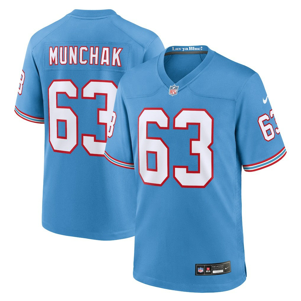 Mike Munchak Tennessee Titans Retired Player Alternate Game Jersey Light Blue | Nike for Sale