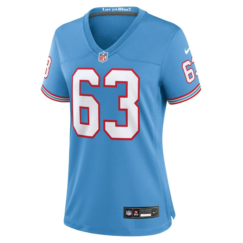 Mike Munchak Tennessee Titans Women's Oilers Throwback Retired Player Game Jersey Light Blue | Nike for Sale