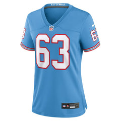 Mike Munchak Tennessee Titans Women's Oilers Throwback Retired Player Game Jersey Light Blue | Nike for Sale