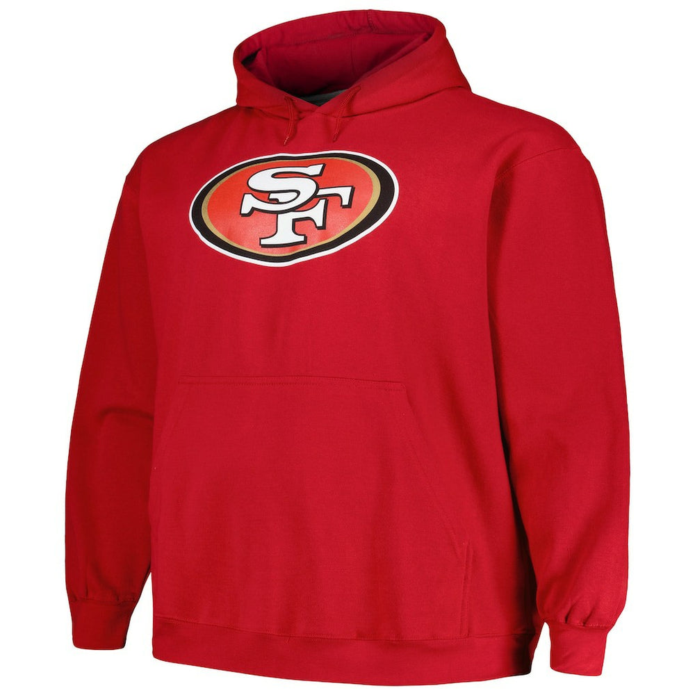Christian McCaffrey San Francisco 49ers Big & Tall Fleece Name & Number Pullover Hoodie Scarlet | Fanatics