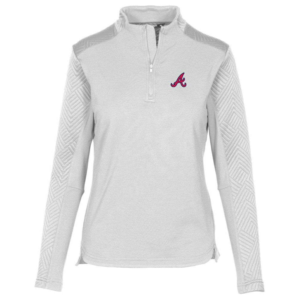 Atlanta Braves Levelwear Women's Daybreak Insignia 2.0 Quarter-Zip Pullover Top - MLB