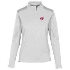 Washington Nationals Levelwear Women's Daybreak Insignia 2.0 Quarter-Zip Pullover Top - MLB
