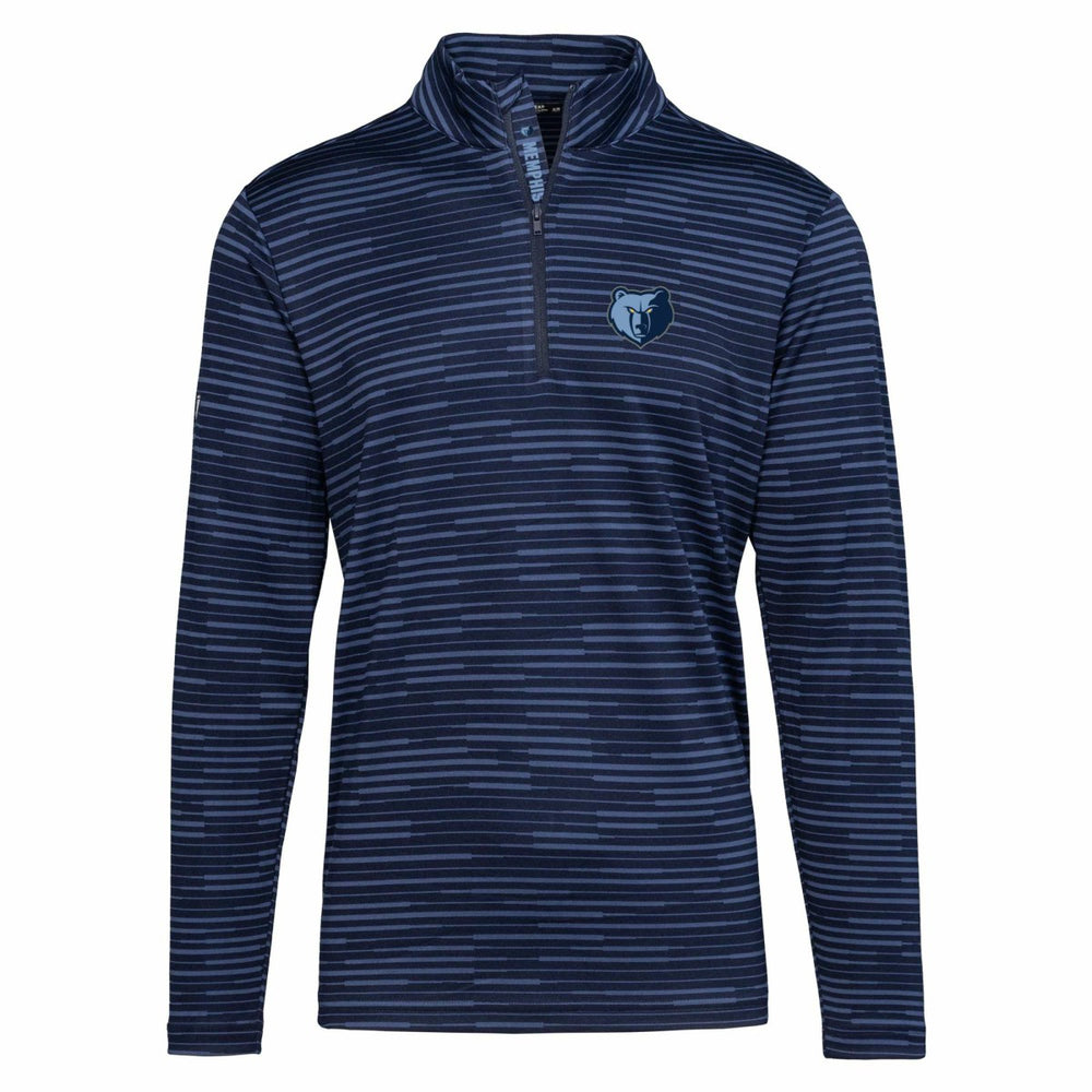 Memphis Grizzlies Levelwear Gear Insignia Core Quarter-Zip Pullover Top Navy - NBA