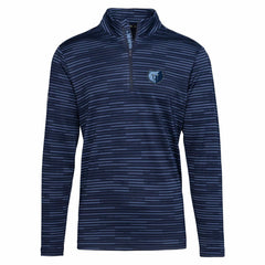 Memphis Grizzlies Levelwear Gear Insignia Core Quarter-Zip Pullover Top Navy - NBA