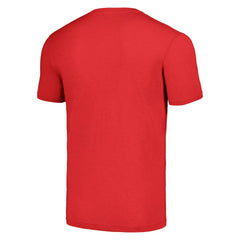 Bruce Smith Buffalo Bills Homage Unisex Caricature Retired Player Tri-Blend T-Shirt Red | NFL