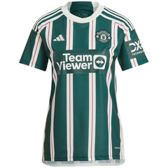 Kobbie Mainoo Manchester United Women's 2023/24 Away Replica Player Jersey Green | Adidas cheap