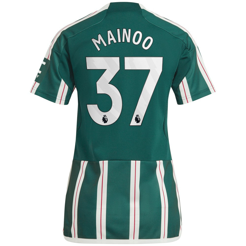 Kobbie Mainoo Manchester United Women's 2023/24 Away Replica Player Jersey Green | Adidas cheap