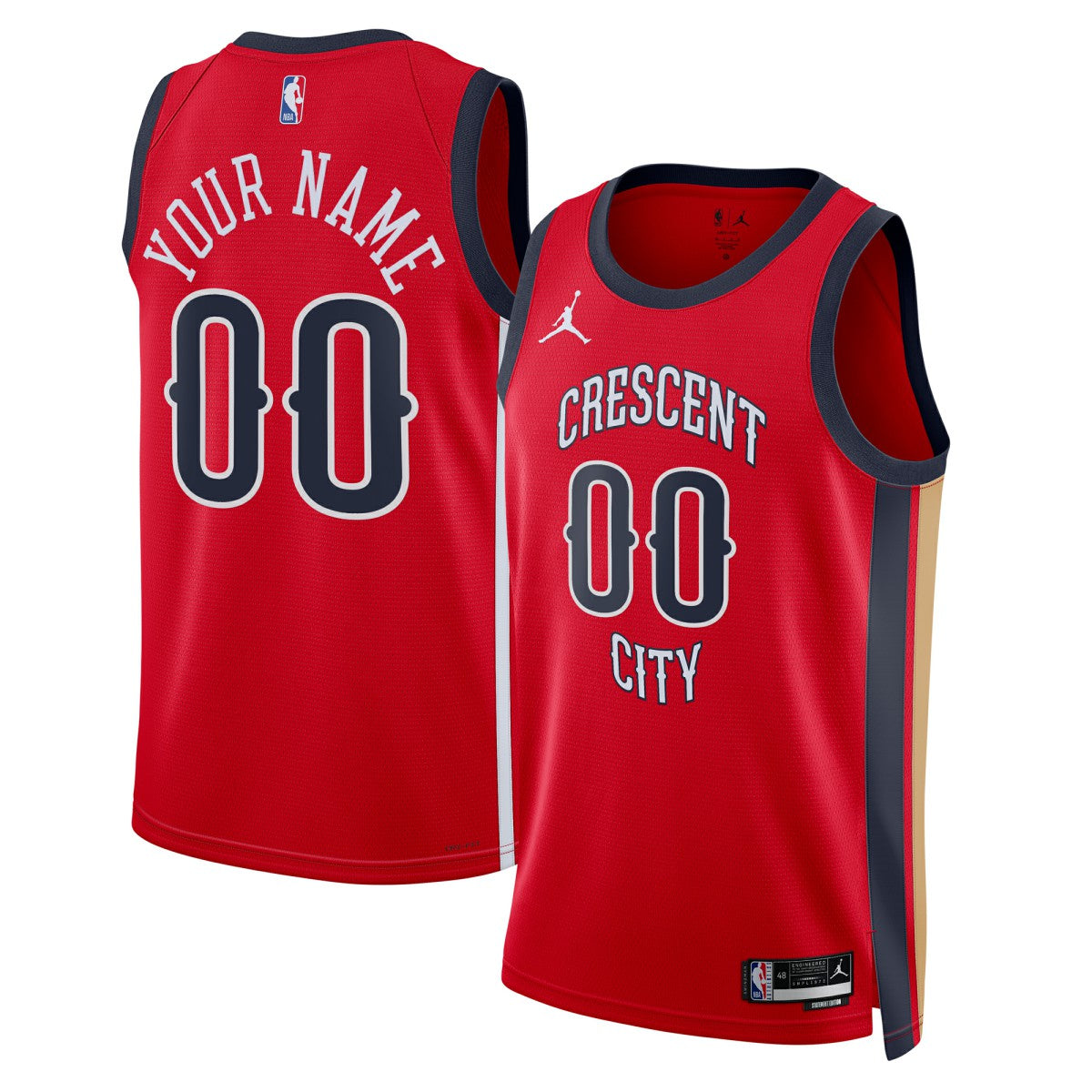 New Orleans Pelicans Jordan Brand Unisex Swingman Custom Jersey Red Statement Edition - NBA