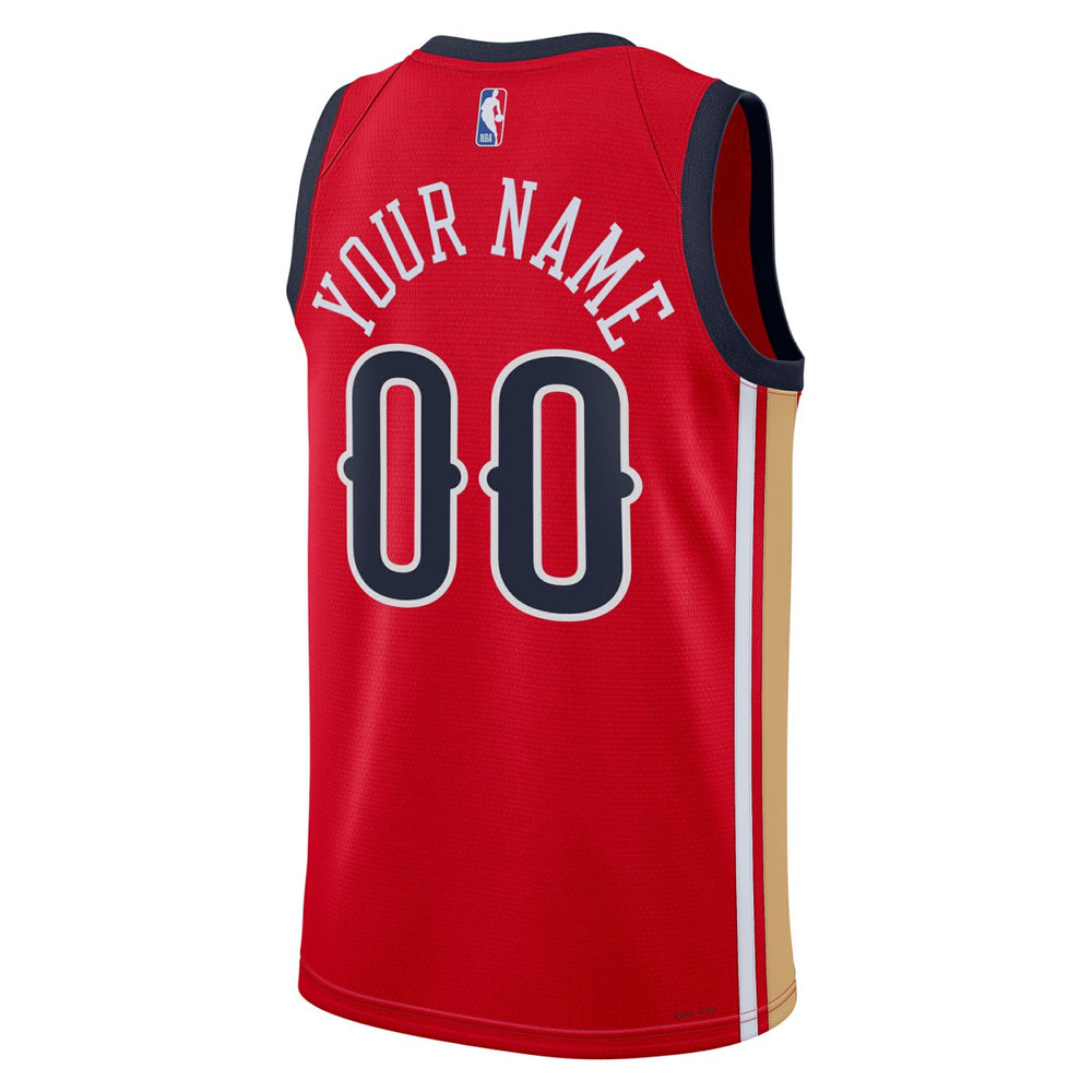 New Orleans Pelicans Jordan Brand Unisex Swingman Custom Jersey Red Statement Edition - NBA