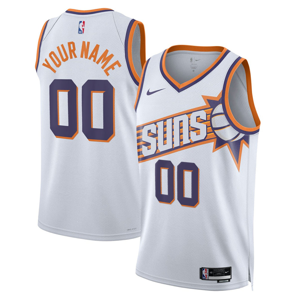 Phoenix Suns Unisex Swingman Custom Jersey White Association Edition - NBA