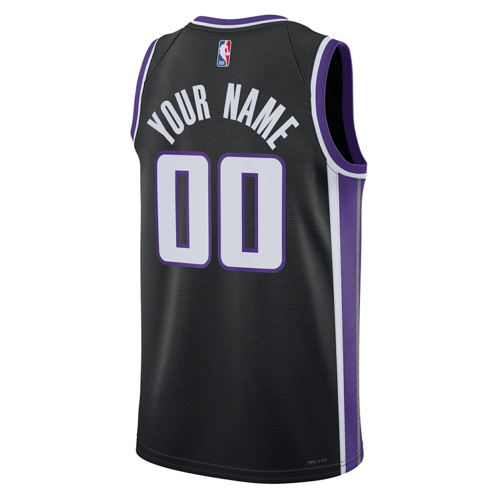 Sacramento Kings Unisex Swingman Custom Jersey Icon Edition Black - NBA