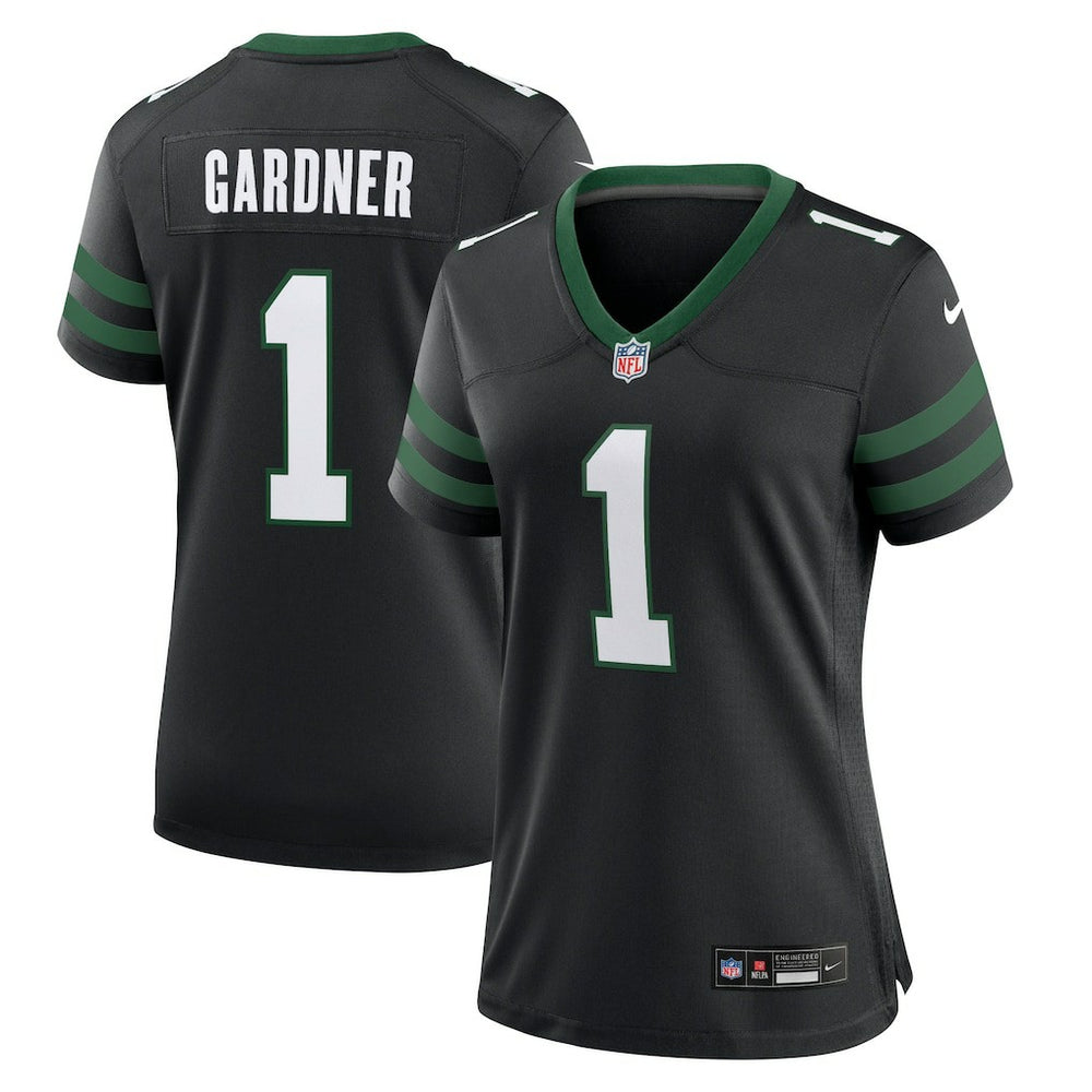 Ahmad Sauce Gardner New York Jets Women's Alternate Game Jersey Legacy Black | Nike for Sale