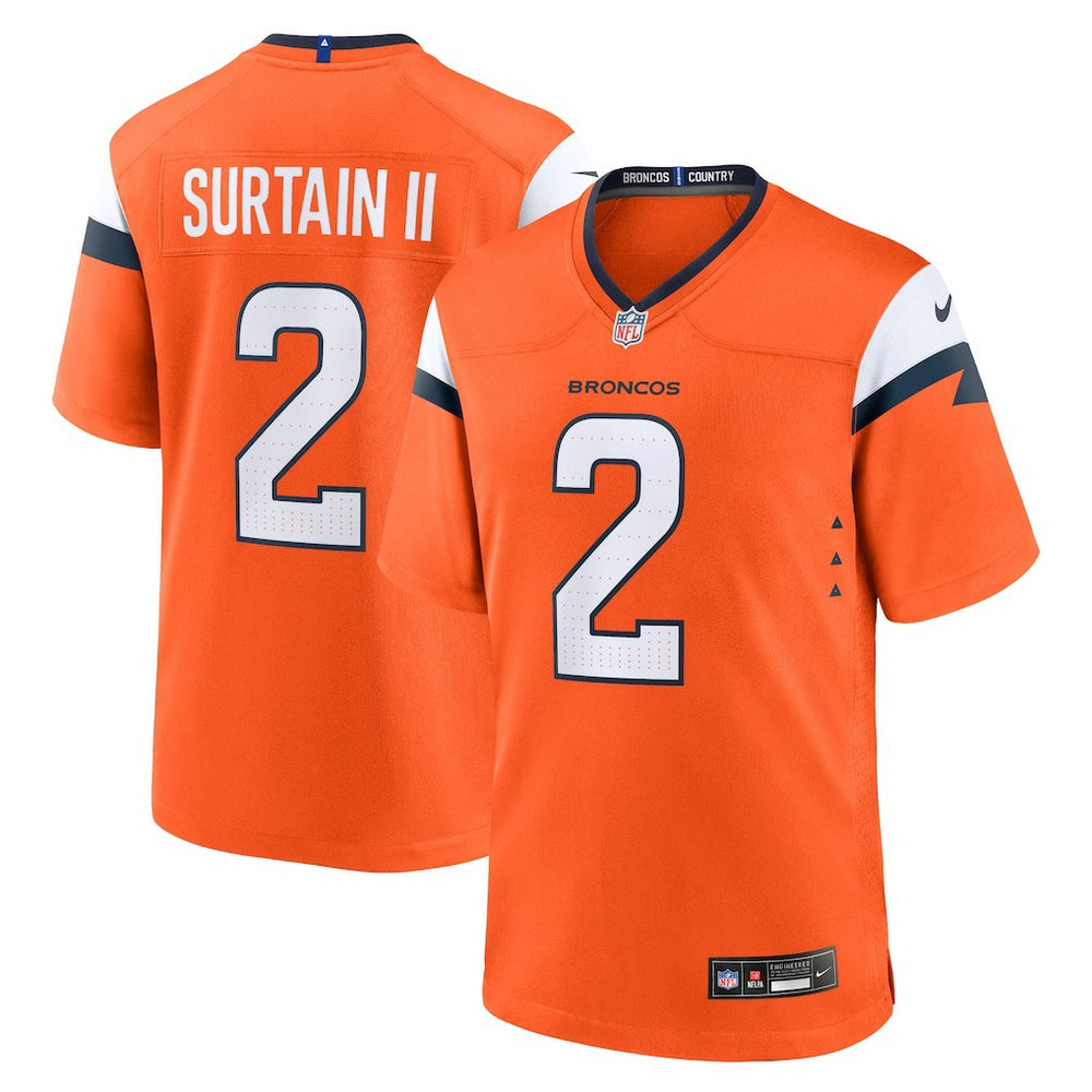 Patrick Surtain II Denver Broncos Mile High Collection Game Jersey Orange | Nike for Sale