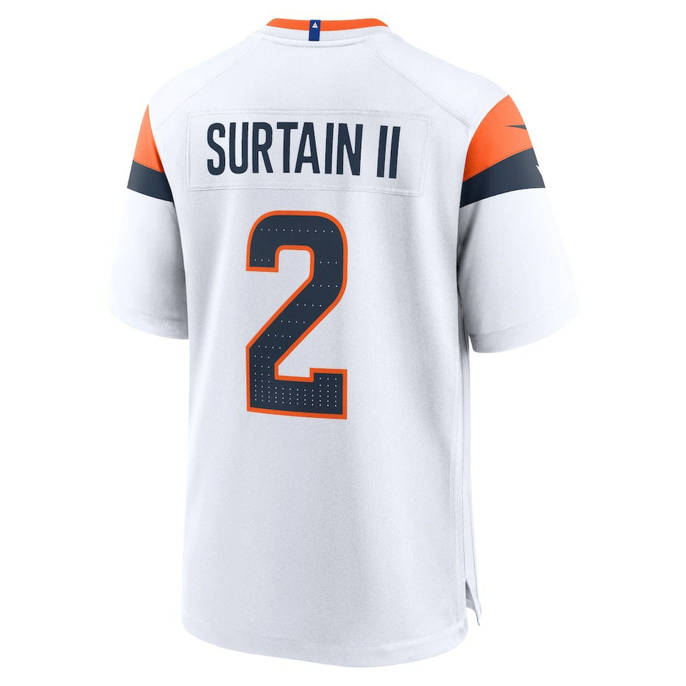 Patrick Surtain II Denver Broncos Mile High Collection Game Jersey White | Nike for Sale