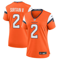 Patrick Surtain II Denver Broncos Women's Mile High Collection Game Jersey Orange | Nike for Sale