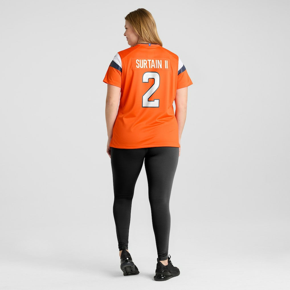 Patrick Surtain II Denver Broncos Women's Mile High Collection Game Jersey Orange | Nike for Sale