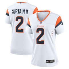 Patrick Surtain II Denver Broncos Women's Mile High Collection Game Jersey White | Nike for Sale
