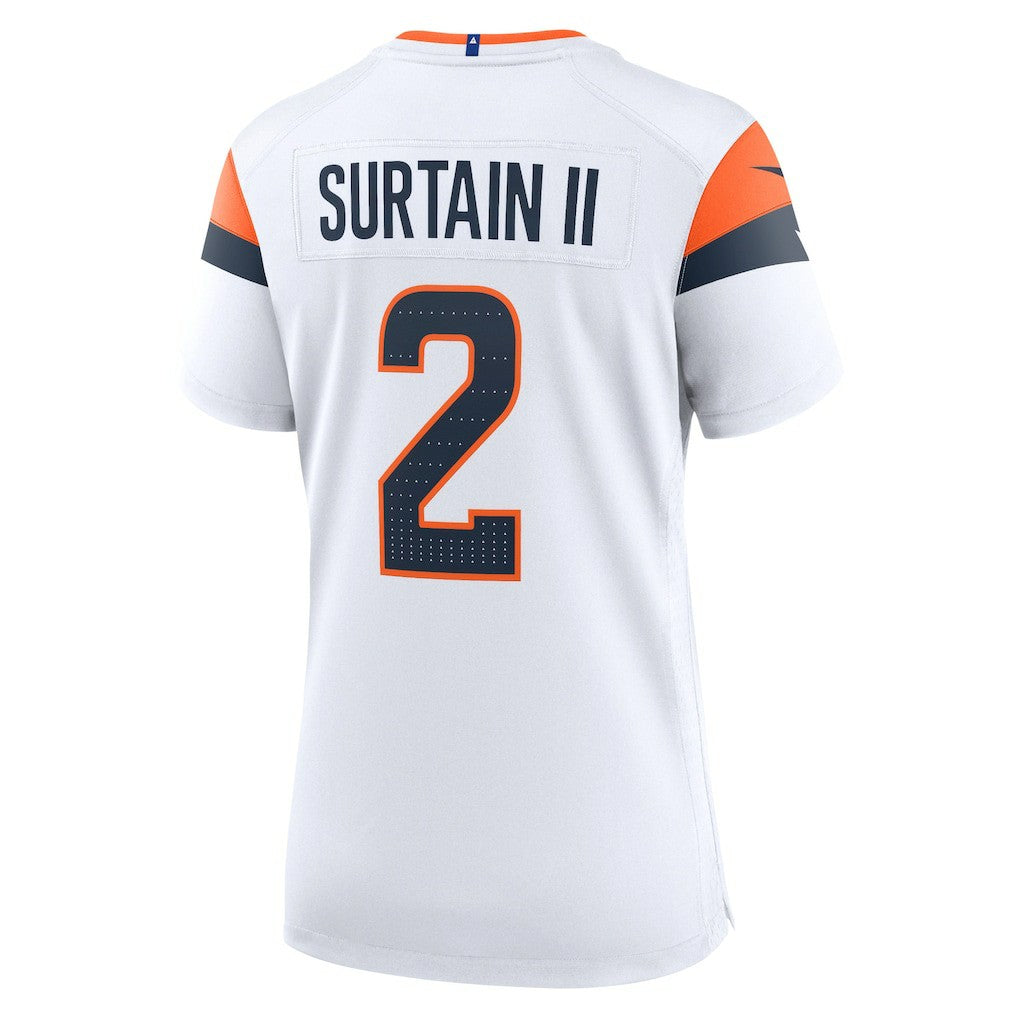 Patrick Surtain II Denver Broncos Women's Mile High Collection Game Jersey White | Nike for Sale