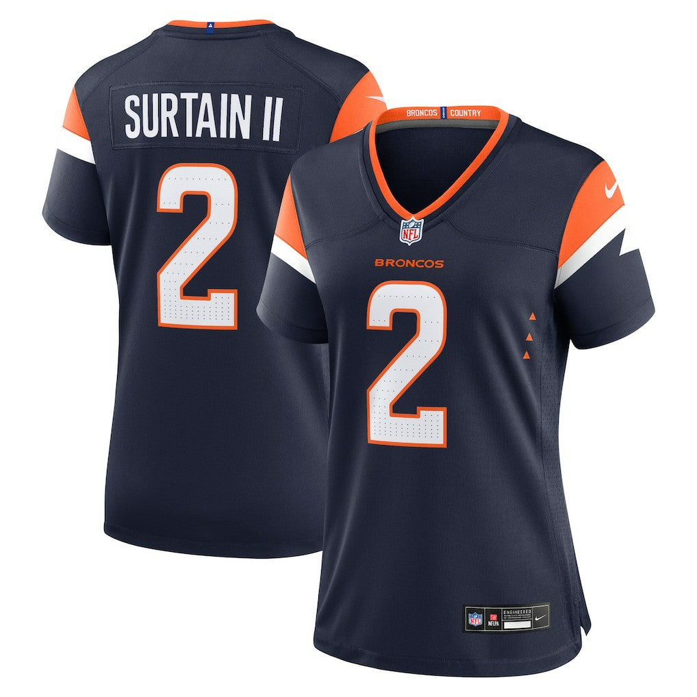 Patrick Surtain II Denver Broncos Women's Mile High Collection Alternate Game Jersey Navy | Nike for Sale
