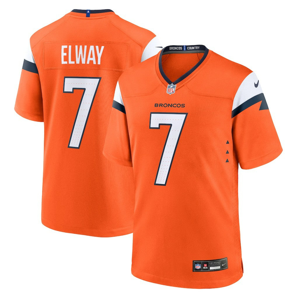 John Elway Denver Broncos Mile High Collection Retired Player Game Jersey Orange | Nike for Sale