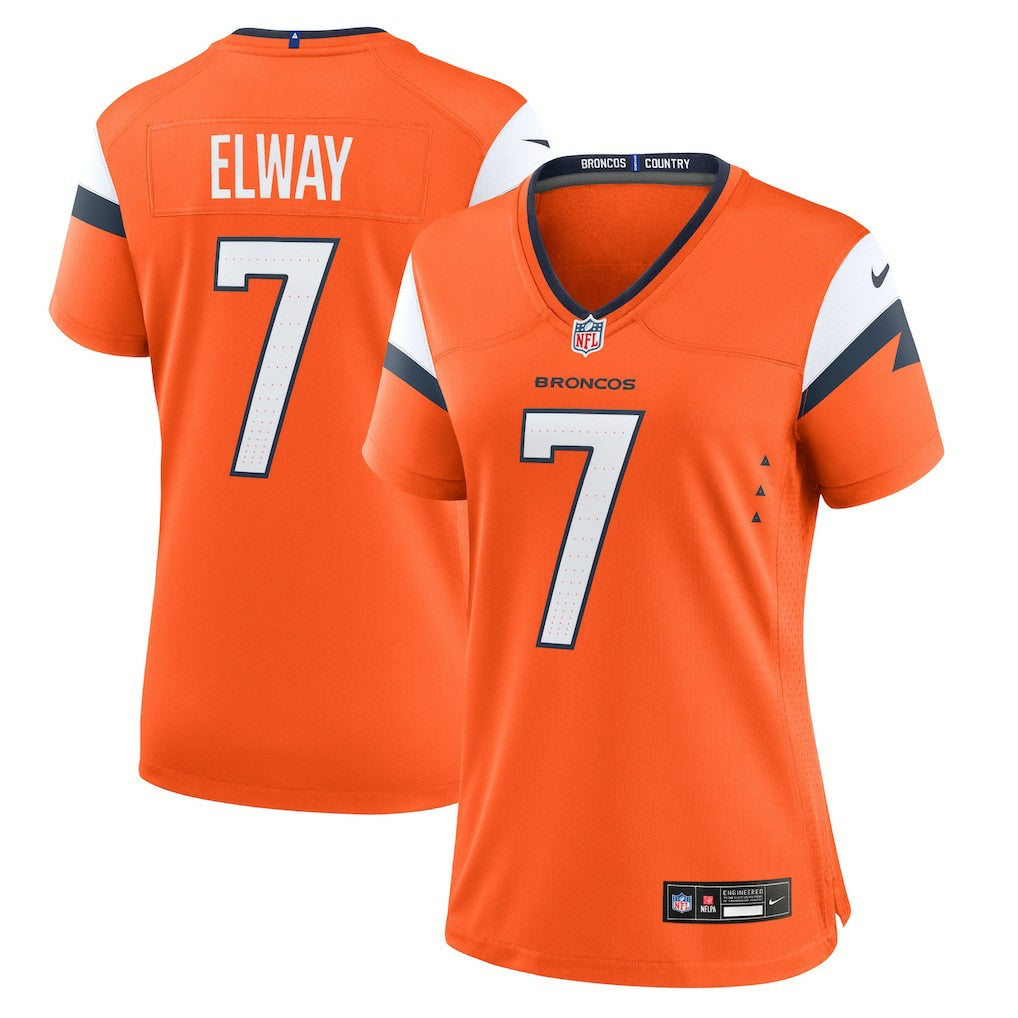 John Elway Denver Broncos Women's Mile High Collection Retired Player Game Jersey Orange | Nike for Sale