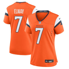 John Elway Denver Broncos Women's Mile High Collection Retired Player Game Jersey Orange | Nike for Sale