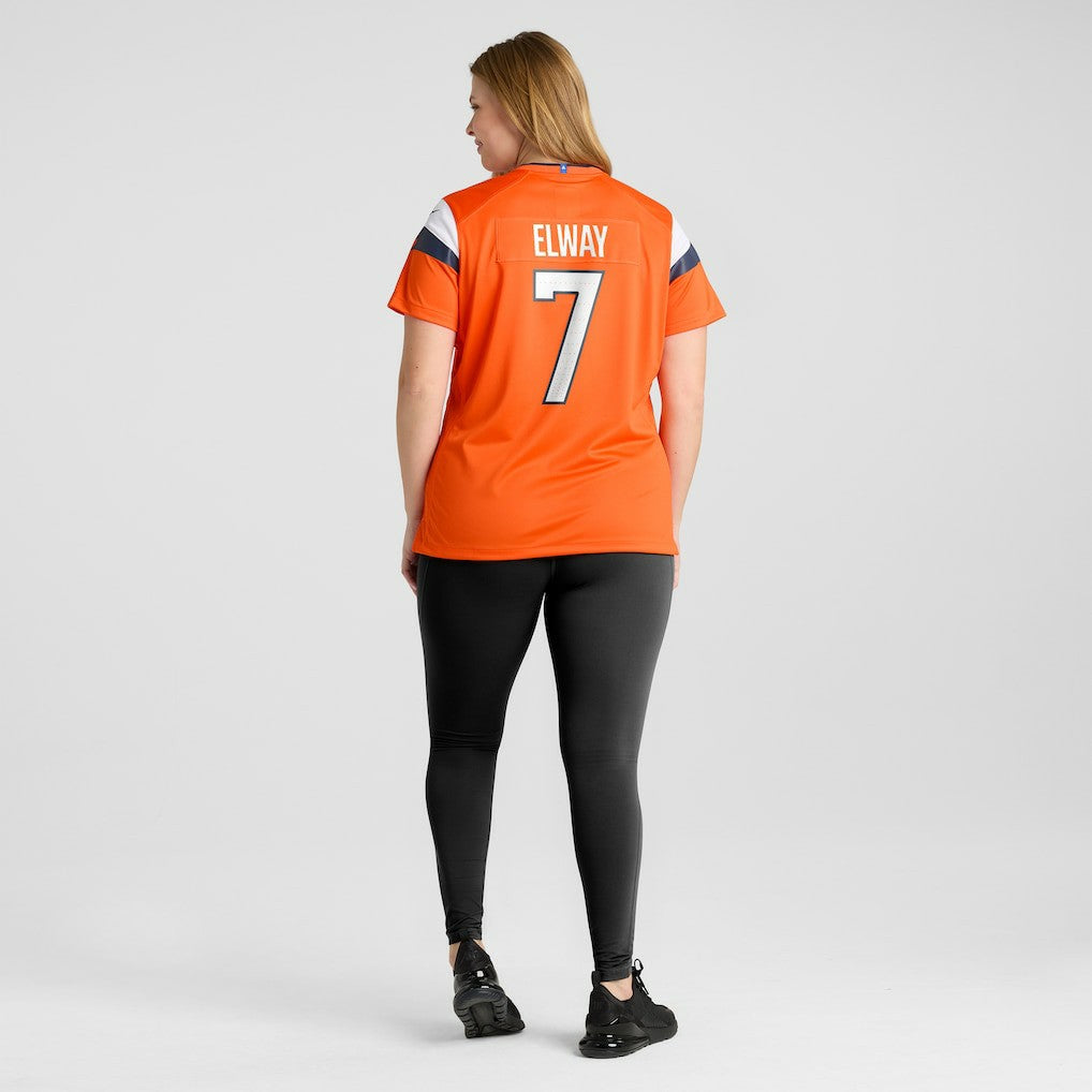 John Elway Denver Broncos Women's Mile High Collection Retired Player Game Jersey Orange | Nike for Sale
