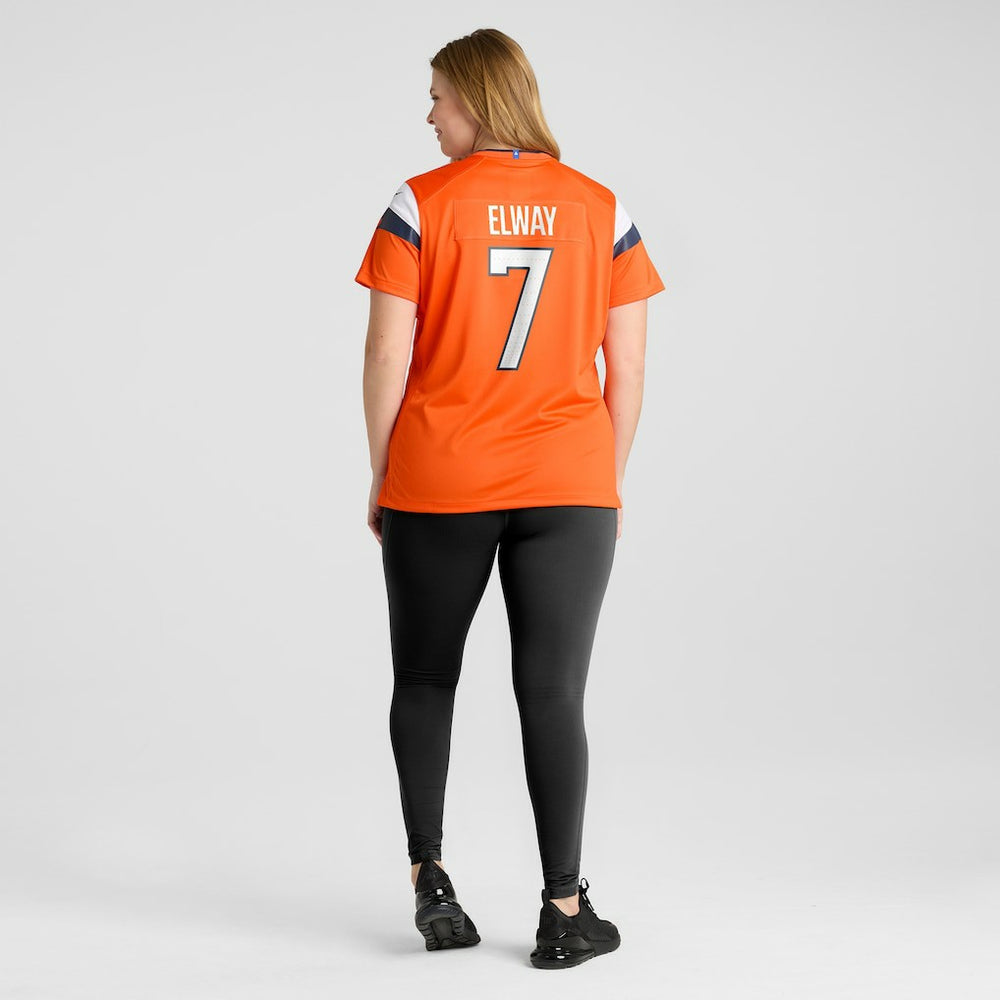John Elway Denver Broncos Women's Mile High Collection Retired Player Game Jersey Orange | Nike for Sale