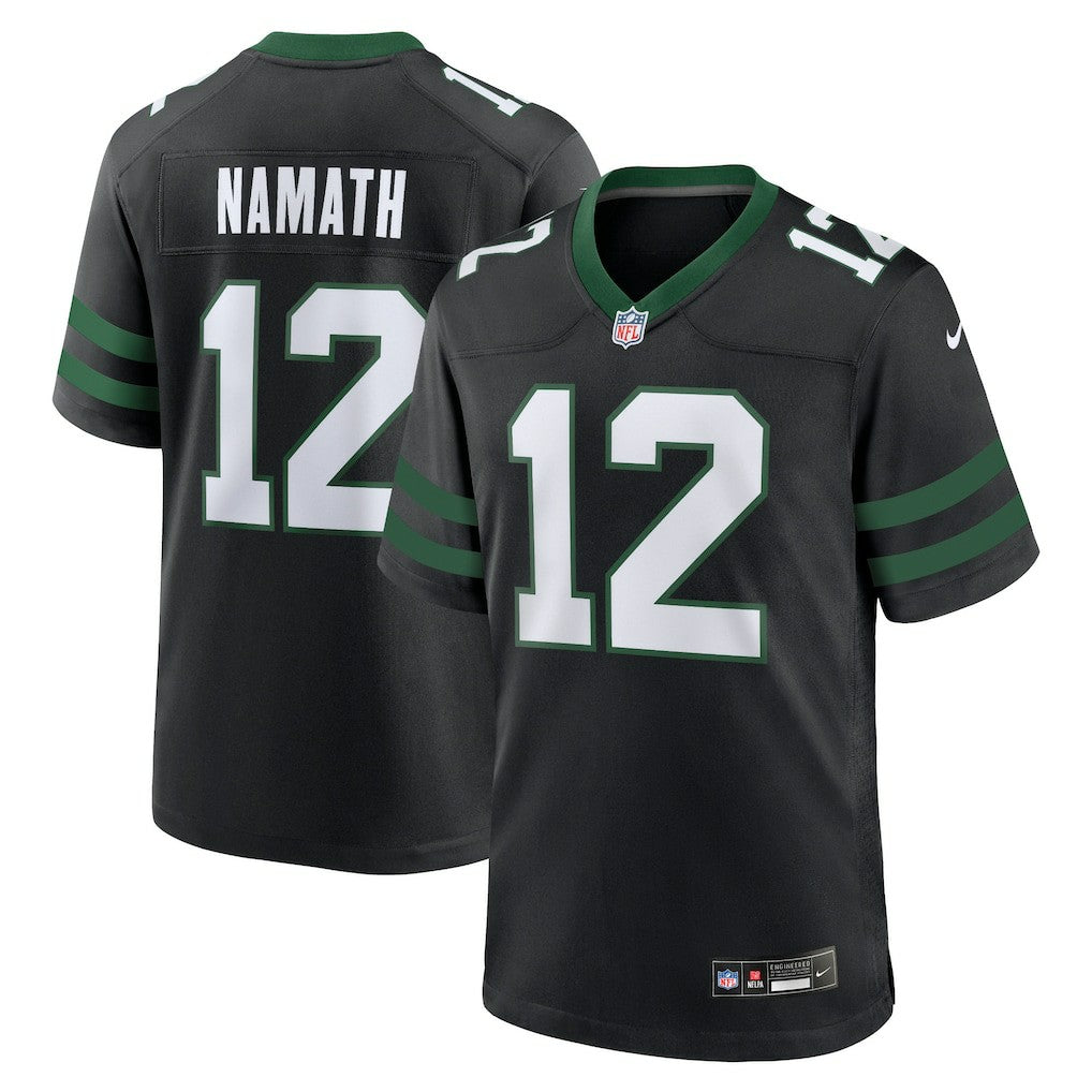 Joe Namath New York Jets Alternate Retired Player Game Jersey Legacy Black | Nike for Sale