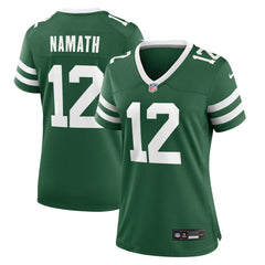 Joe Namath New York Jets Women's Retired Player Game Jersey Legacy Green | Nike for Sale