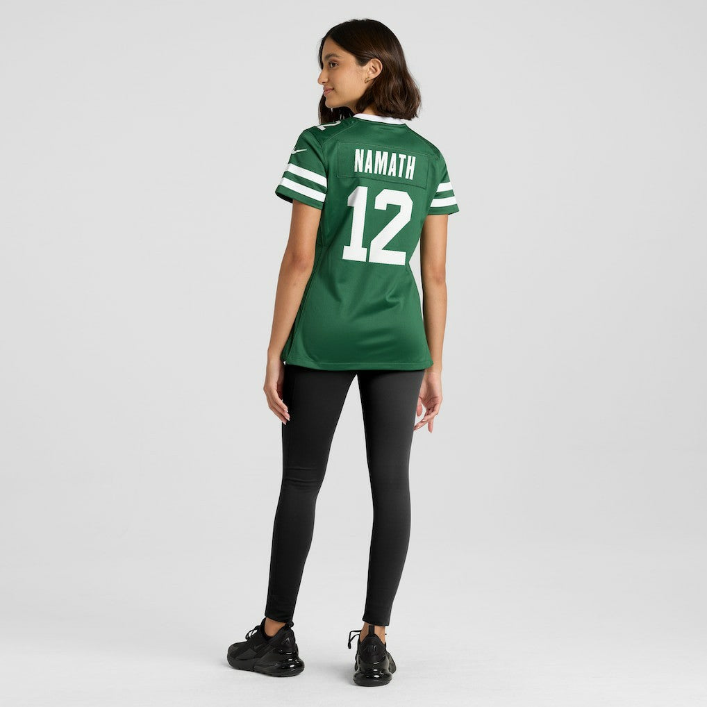 Joe Namath New York Jets Women's Retired Player Game Jersey Legacy Green | Nike for Sale