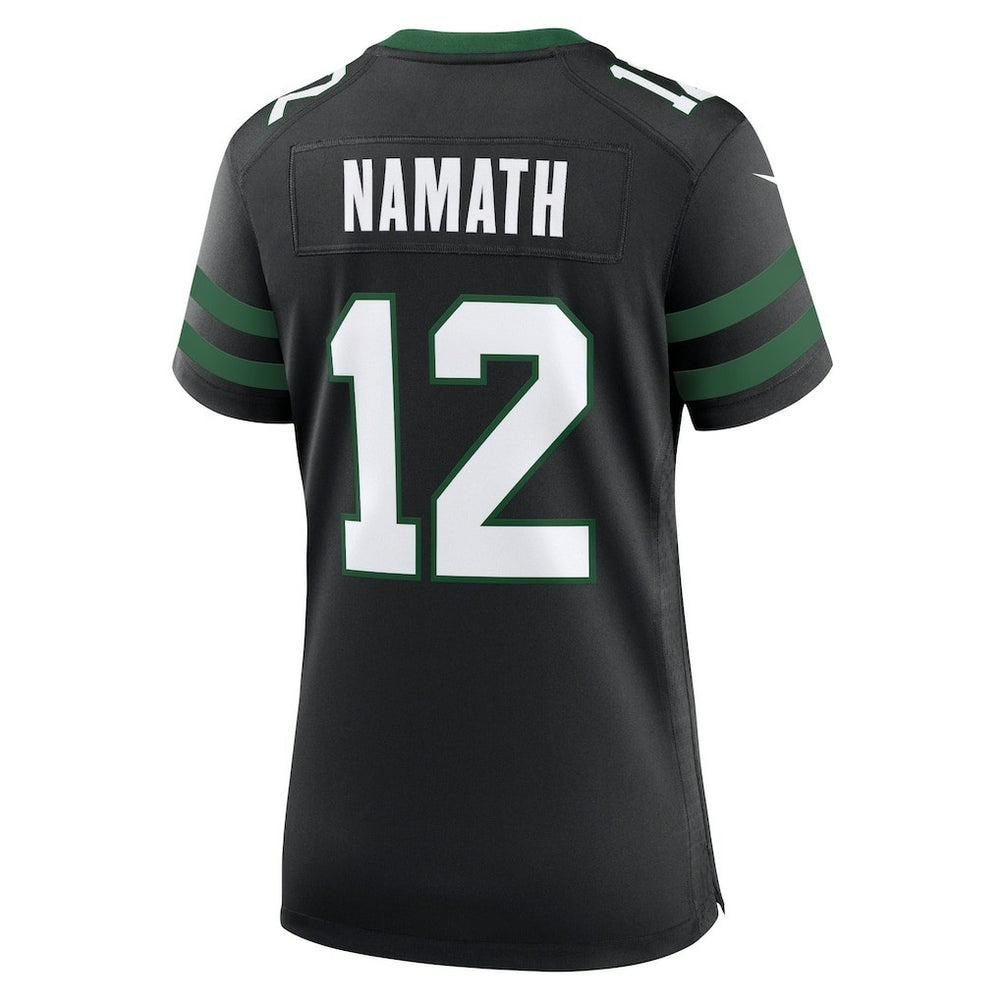 Joe Namath New York Jets Women's Retired Player Alternate Game Jersey Legacy Black | Nike for Sale