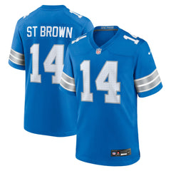 Amon-Ra St. Brown Detroit Lions Game Jersey Blue | Nike for Sale
