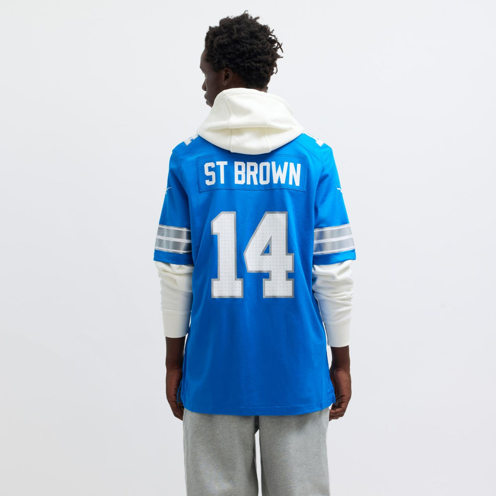 Amon-Ra St. Brown Detroit Lions Game Jersey Blue | Nike for Sale