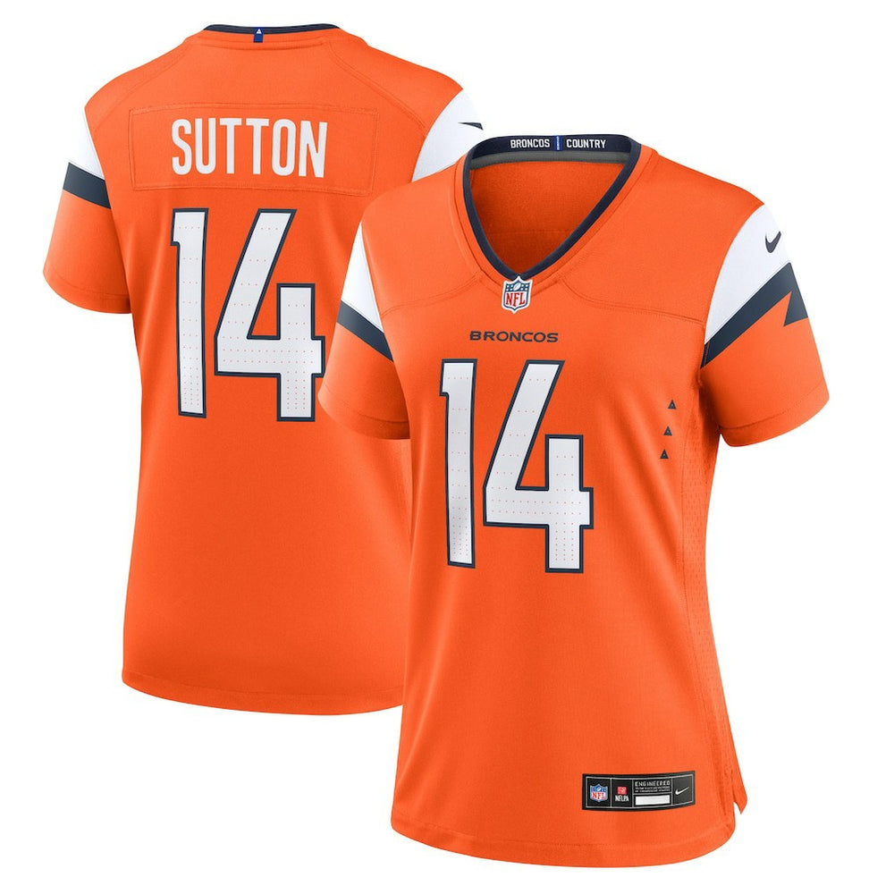 Courtland Sutton Denver Broncos Women's Mile High Collection Game Jersey Orange | Nike for Sale