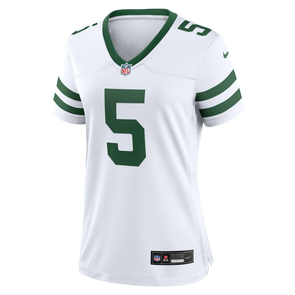 Garrett Wilson New York Jets Women's Game Jersey Legacy White | Nike for Sale