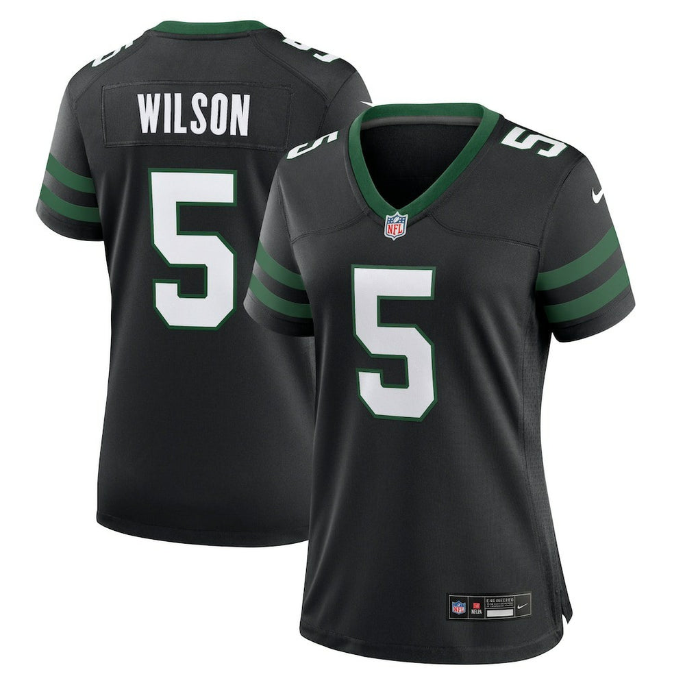 Garrett Wilson New York Jets Women's Alternate Game Jersey Legacy Black | Nike for Sale