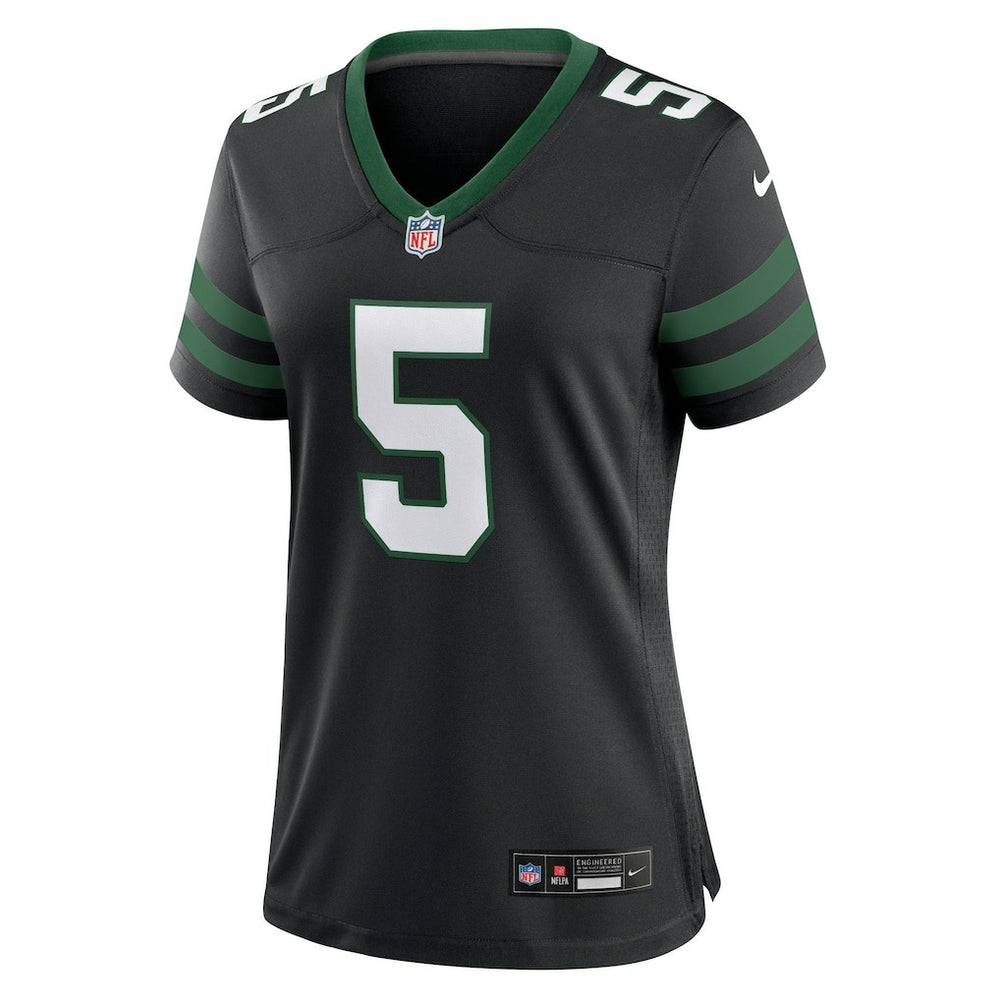 Garrett Wilson New York Jets Women's Alternate Game Jersey Legacy Black | Nike for Sale