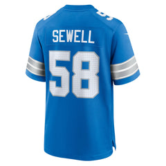 Penei Sewell Detroit Lions Game Jersey Blue | Nike for Sale