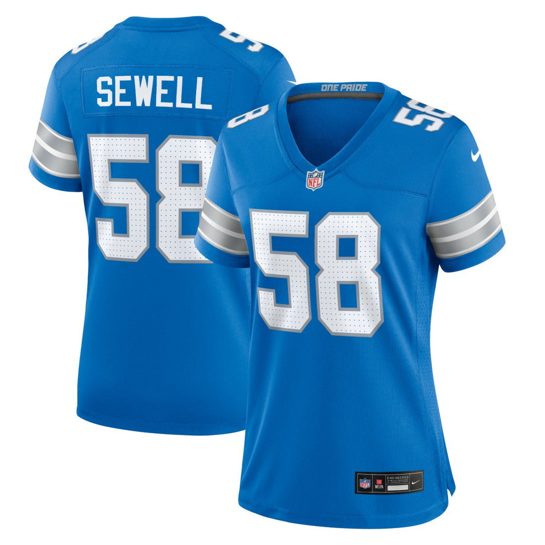 Penei Sewell Detroit Lions Women's Game Jersey Blue | Nike for Sale