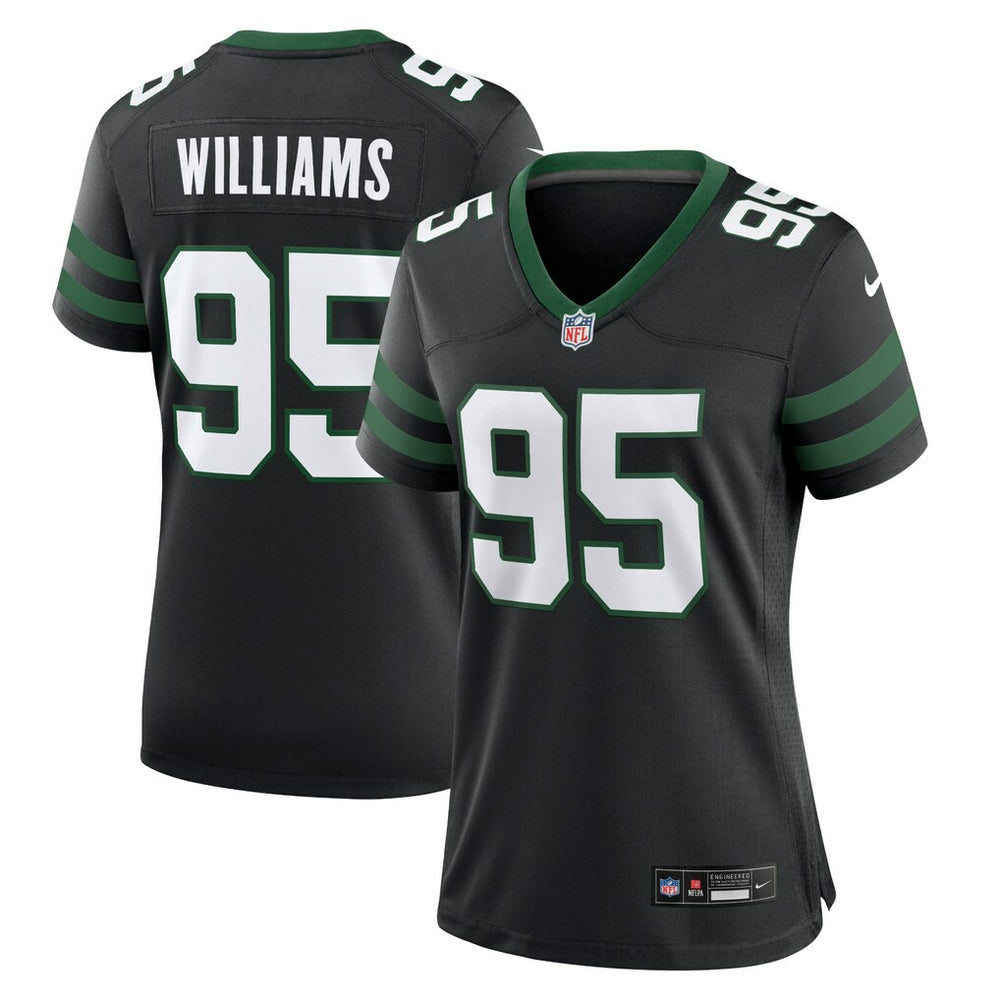 Quinnen Williams New York Jets Women's Alternate Game Jersey Legacy Black | Nike for Sale