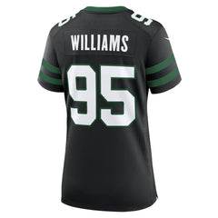 Quinnen Williams New York Jets Women's Alternate Game Jersey Legacy Black | Nike for Sale