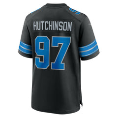 Aidan Hutchinson Detroit Lions 2nd Alternate Game Jersey Black | Nike for Sale