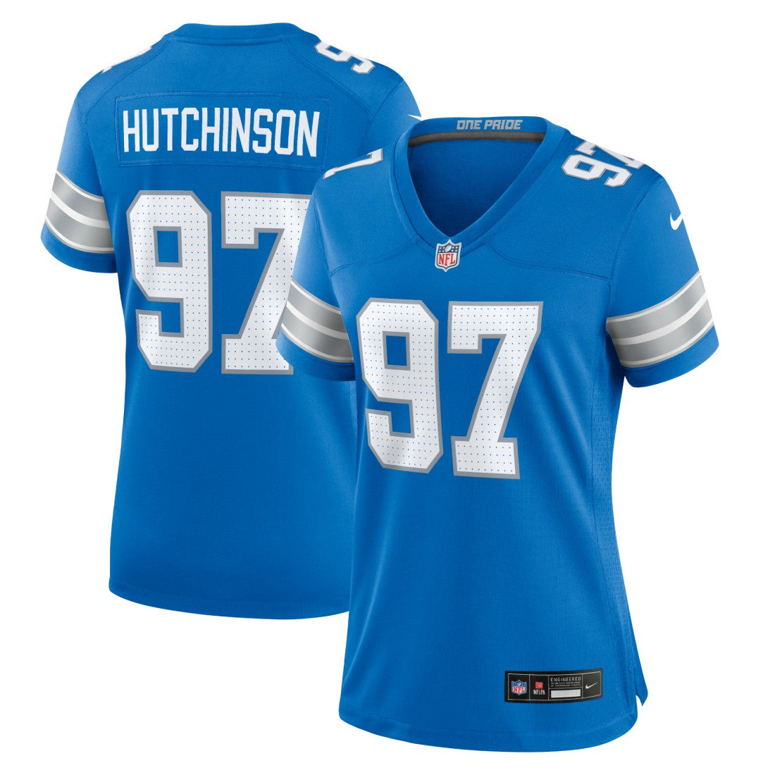Aidan Hutchinson Detroit Lions Women's Game Jersey Blue | Nike for Sale