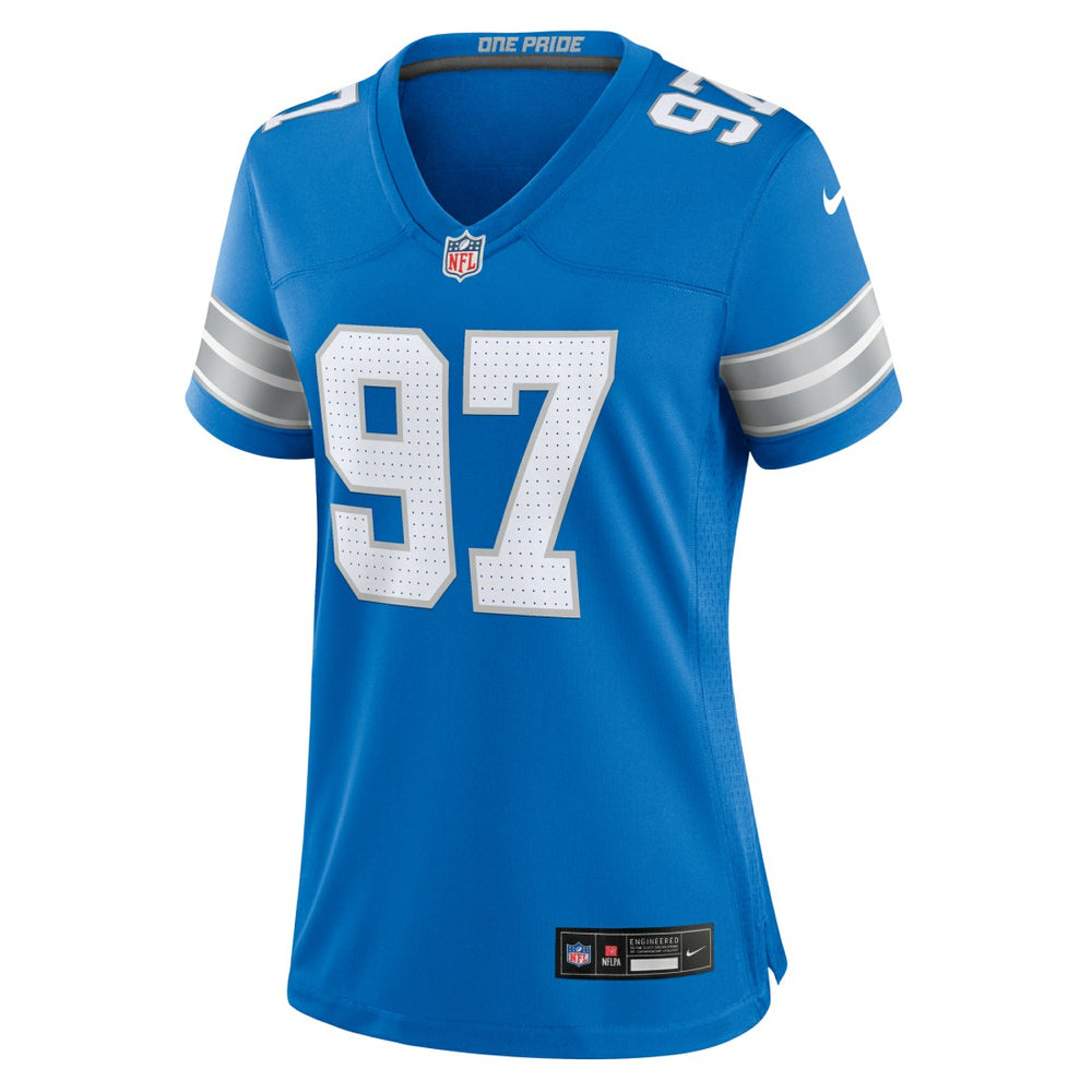 Aidan Hutchinson Detroit Lions Women's Game Jersey Blue | Nike for Sale