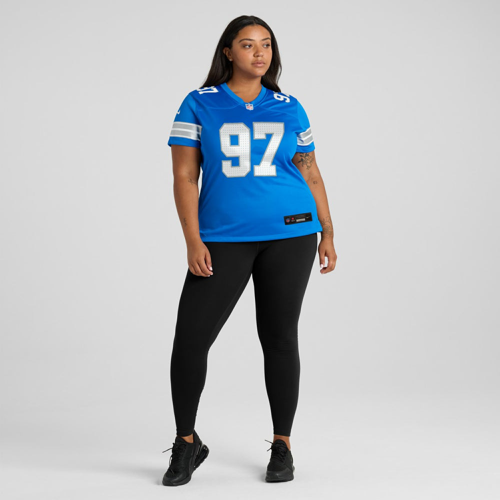 Aidan Hutchinson Detroit Lions Women's Game Jersey Blue | Nike for Sale