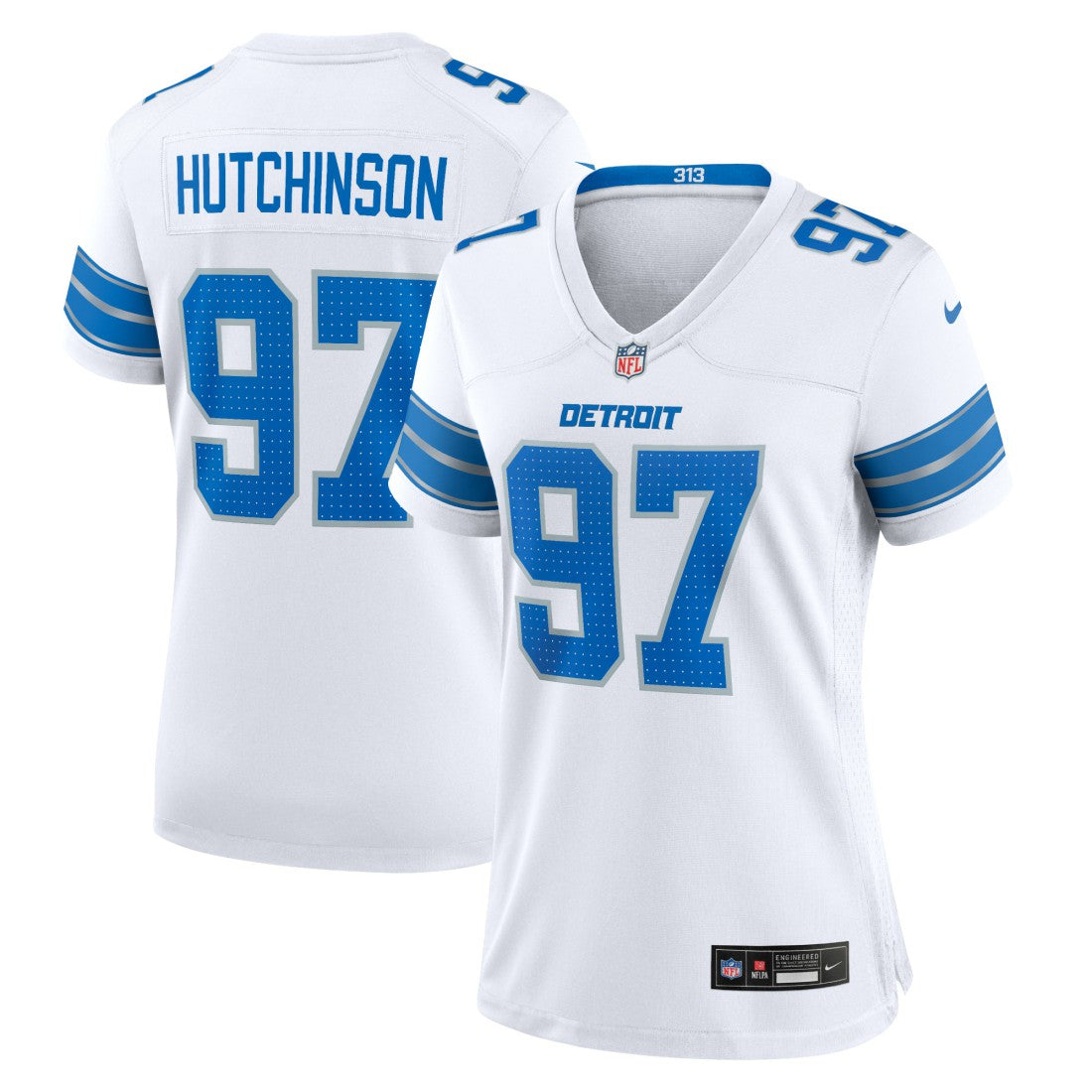 Aidan Hutchinson Detroit Lions Women's Game Jersey White | Nike for Sale