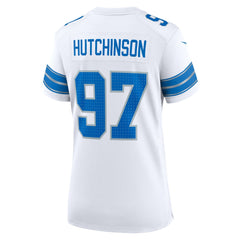 Aidan Hutchinson Detroit Lions Women's Game Jersey White | Nike for Sale