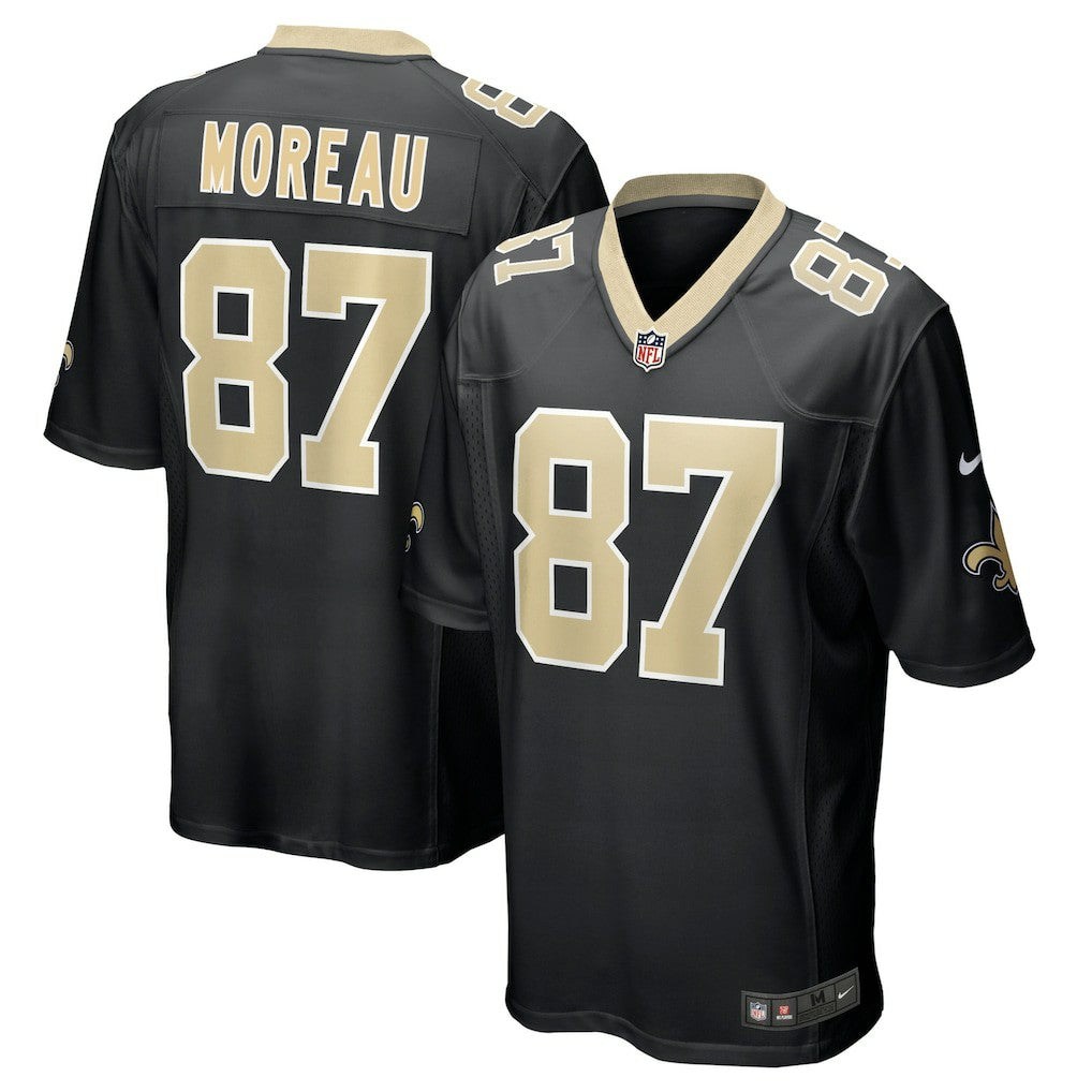 Foster Moreau New Orleans Saints Game Jersey Black | Nike for Sale